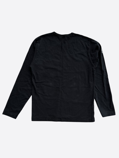 Chrome Hearts Black & White Embroidered Logo Longsleeve T-Shirt