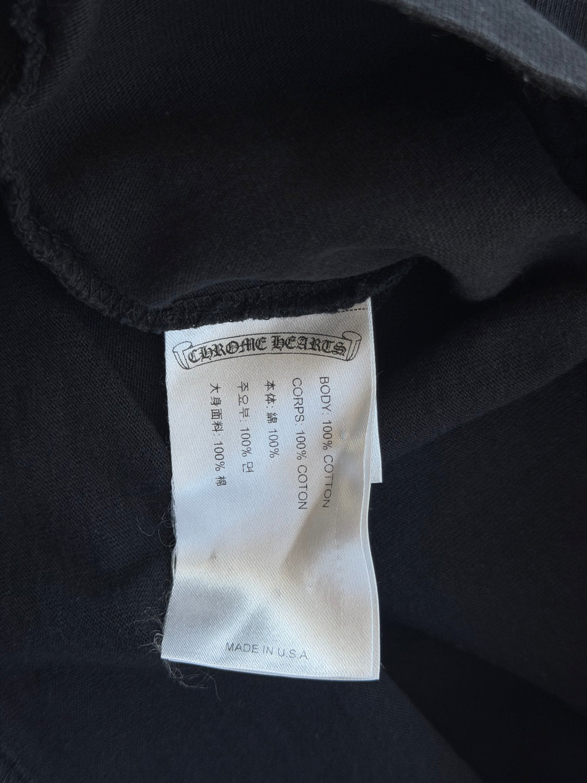Chrome Hearts Black Matty Boy Stay Fast Longsleeve T-Shirt