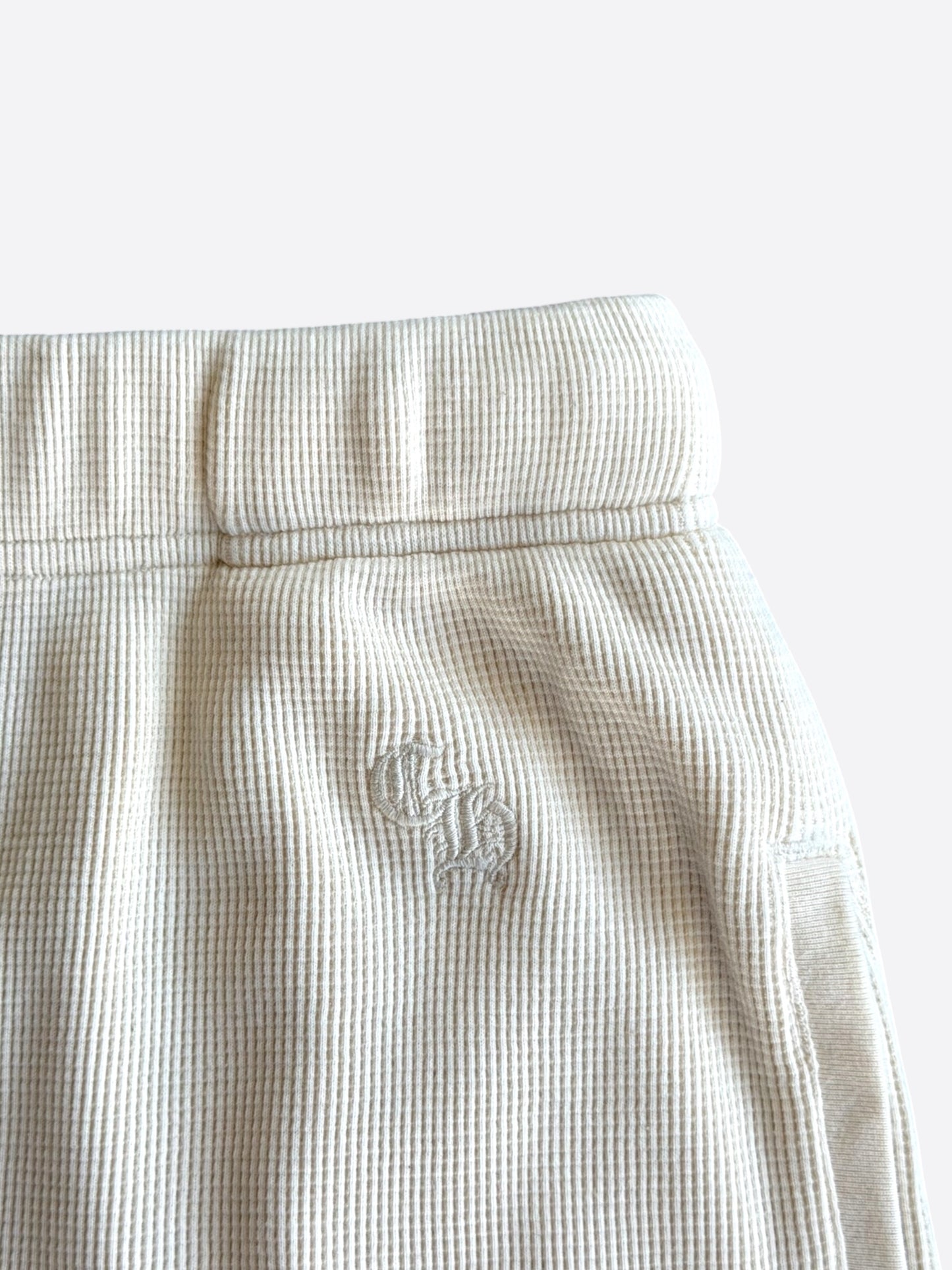 Chrome Hearts White Embroidered Logo Thermal Shorts