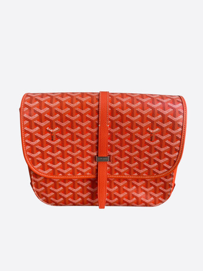 Goyard Orange Belvedere MM Messenger Bag