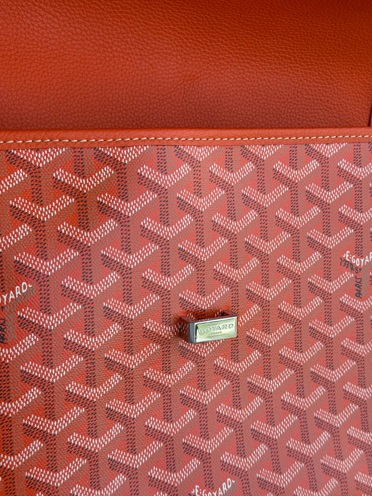 Goyard Orange Belvedere MM Messenger Bag
