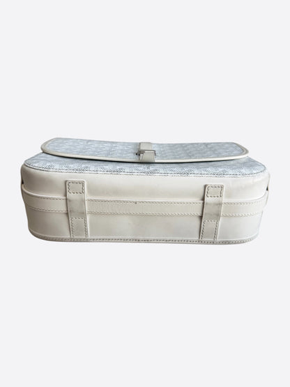 Goyard White Belvedere MM Messenger Bag