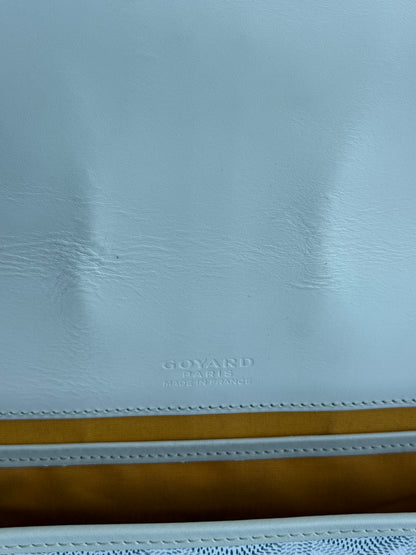 Goyard White Belvedere MM Messenger Bag