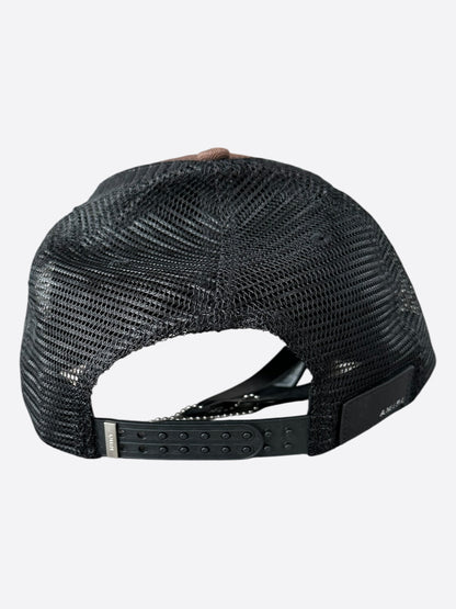 Amiri Brown & Black Logo Trucker Hat
