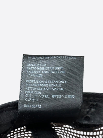 Amiri Black & White Stencil Logo Trucker Hat