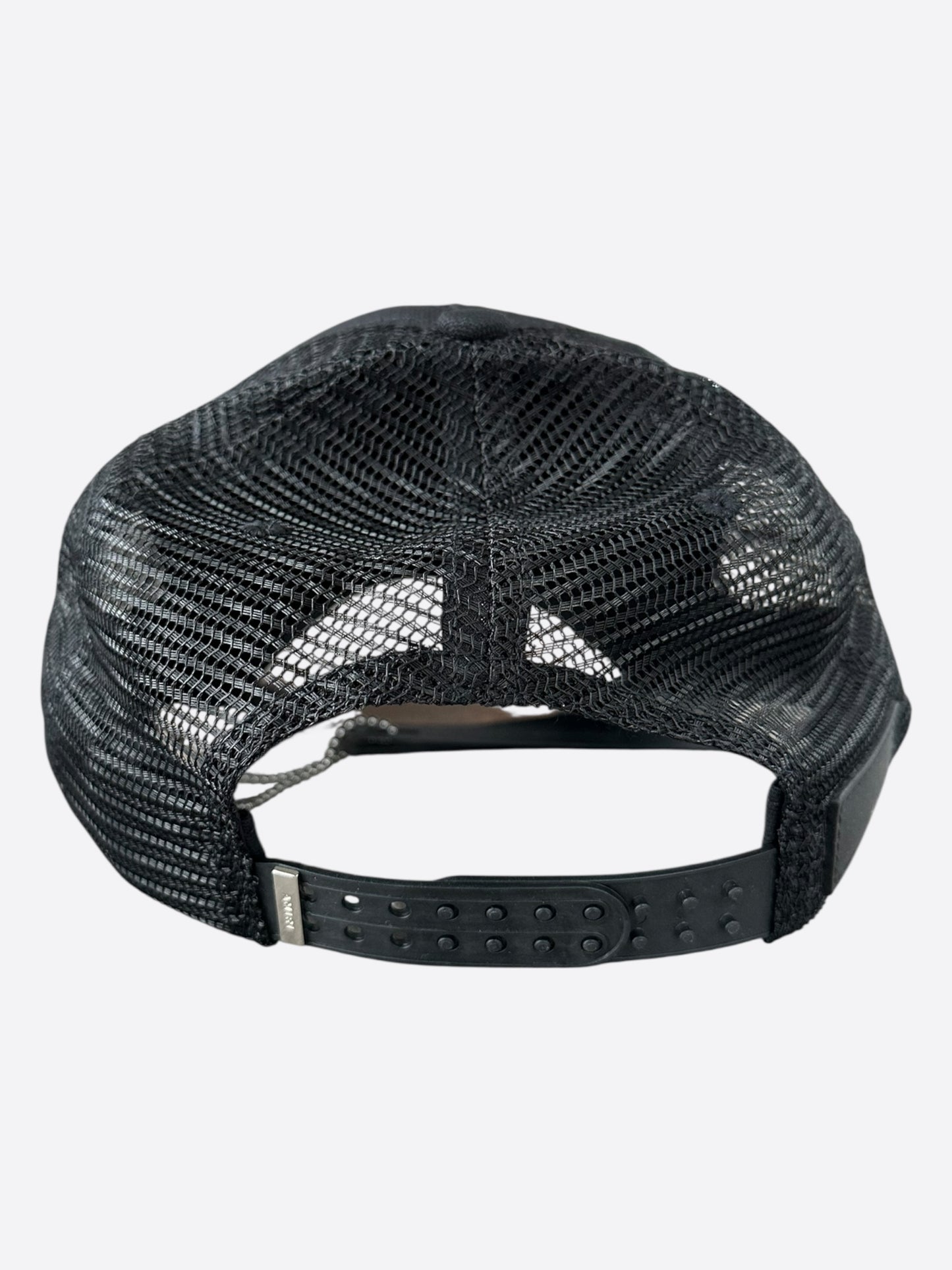 Amiri Black & White Stencil Logo Trucker Hat