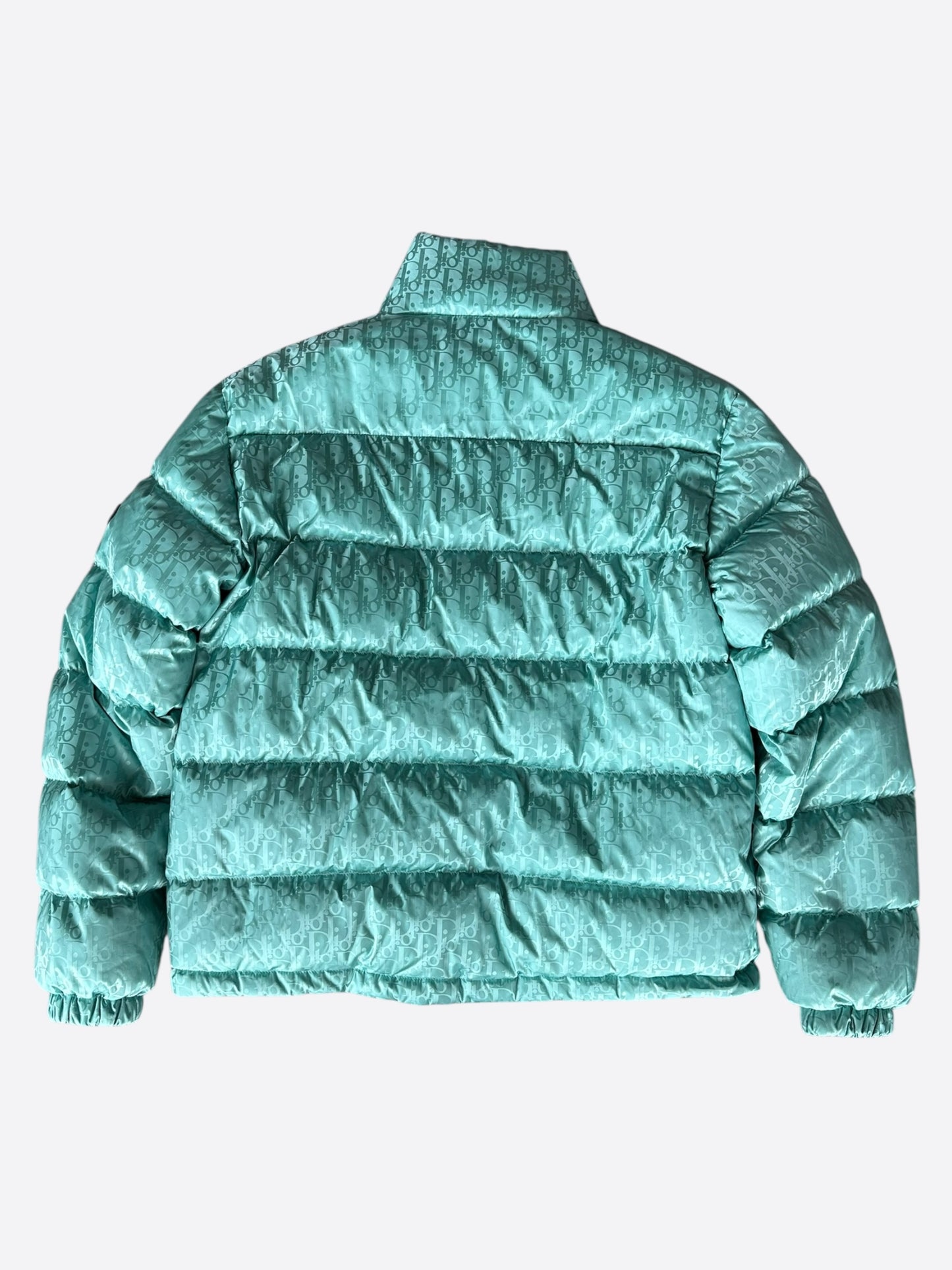 Dior Sea Green Oblique Puffer Jacket