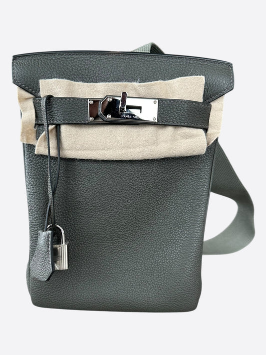 Hermes Olive HAC A Dos Crossbody Backpack