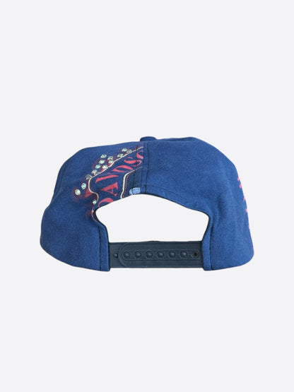 Bossi Blue Harley Davidson Rhinestone Embellished Hat