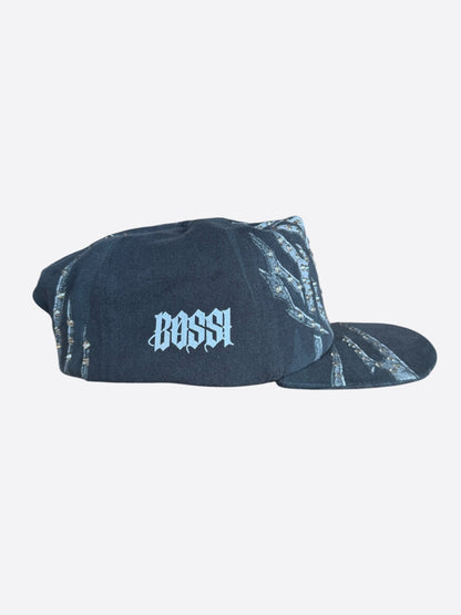Bossi Black Rhinestone Embellished Hat