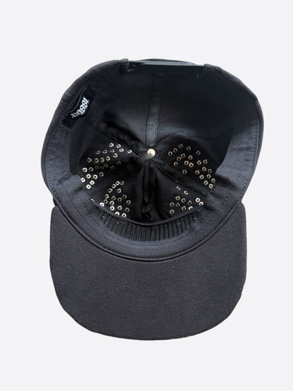 Bossi Black Harley Davidson Rhinestone Embellished Hat