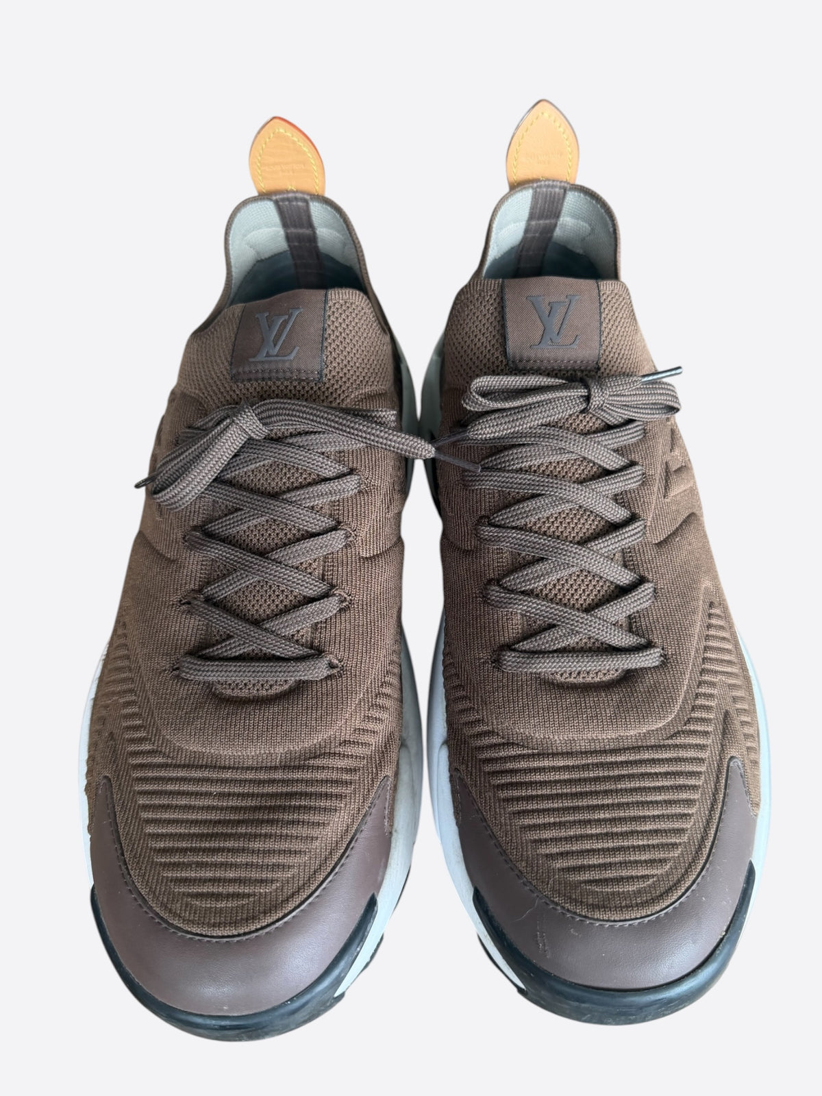 Louis Vuitton Brown Knit Tatic Sneakers