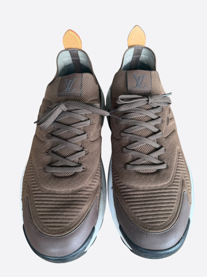 Louis Vuitton Brown Knit Tatic Sneakers