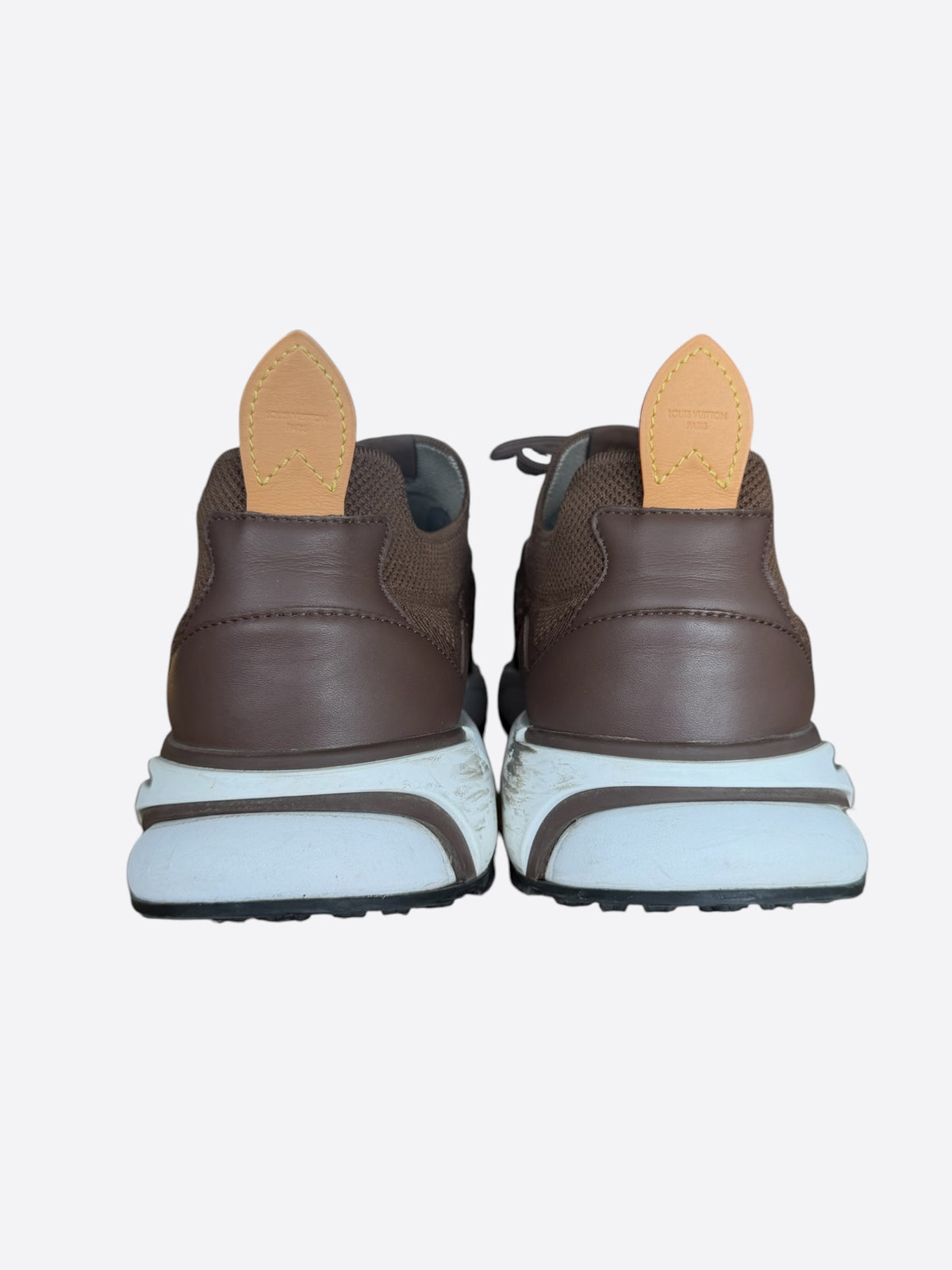 Louis Vuitton Brown Knit Tatic Sneakers