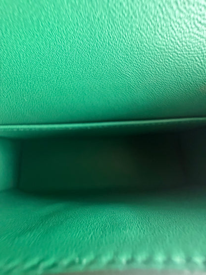 Hermes Green Epsom & Gold Hardware Mini Kelly 20