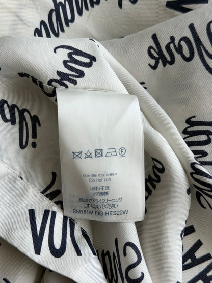 Louis Vuitton White Cities Silk Shirt