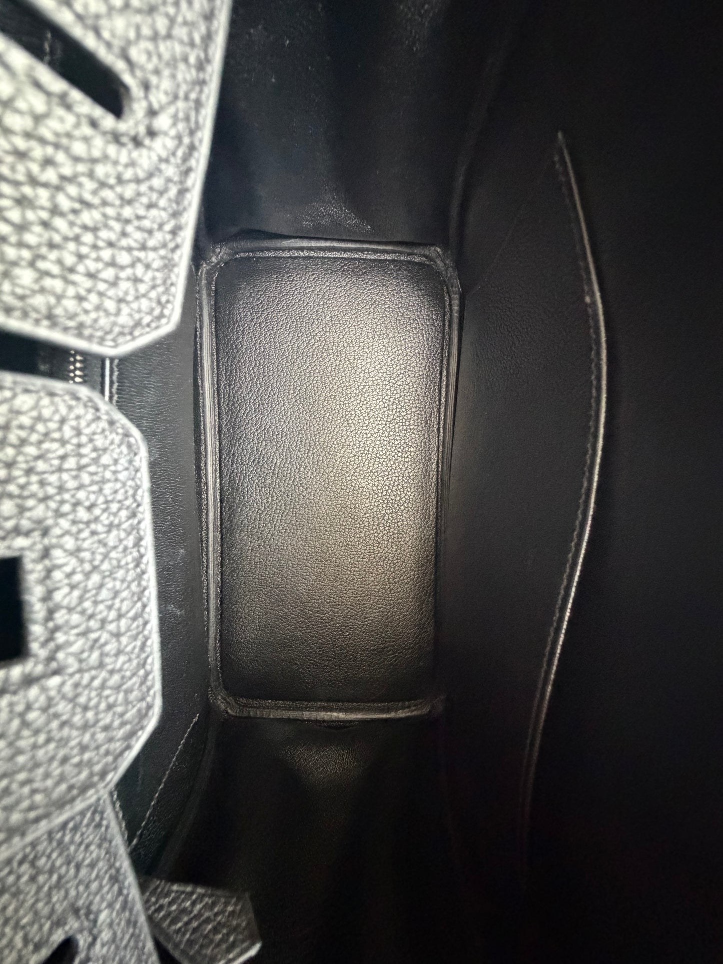 Hermes Black Togo & Palladium Hardware Birkin 25