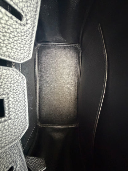 Hermes Black Togo & Palladium Hardware Birkin 25