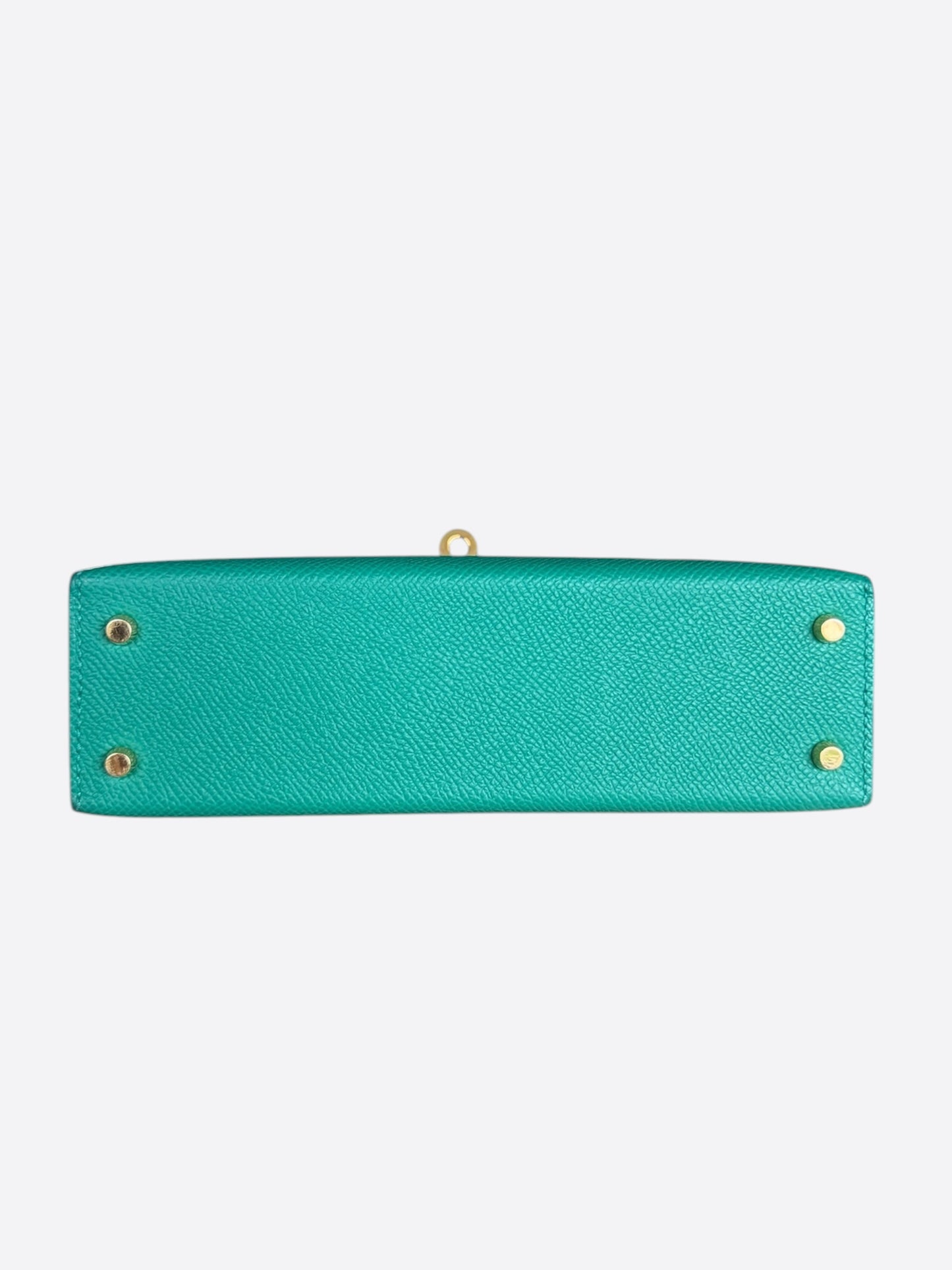 Hermes Green Epsom & Gold Hardware Mini Kelly 20