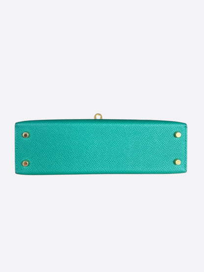 Hermes Green Epsom & Gold Hardware Mini Kelly 20