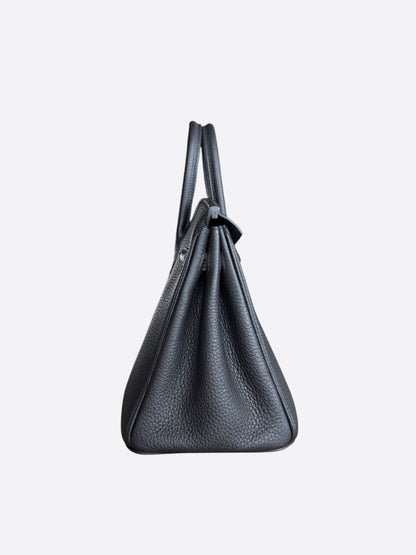 Hermes Black Togo & Palladium Hardware Birkin 25