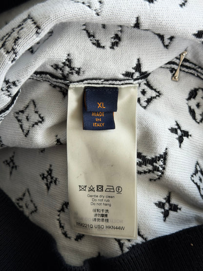 Louis Vuitton Black & White Gradient Monogram Sweater