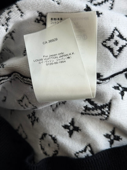 Louis Vuitton Black & White Gradient Monogram Sweater
