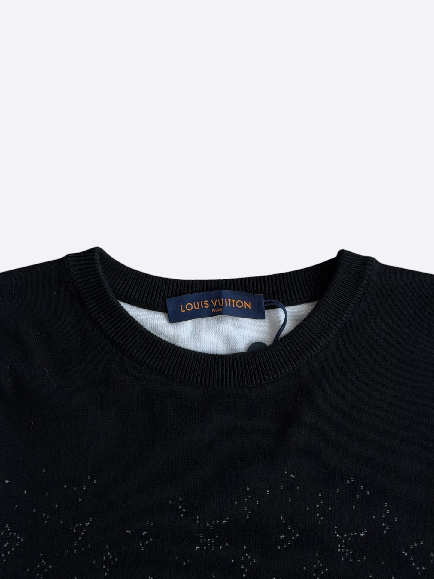 Louis Vuitton Black & White Gradient Monogram Sweater