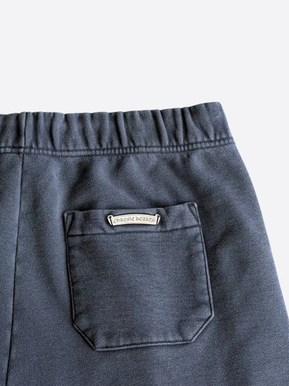 Chrome Hearts Navy & Red Triple Cross Patch Paper Jam Shorts