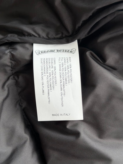 Chrome Hearts Black Cross Jacquard Puffer Jacket