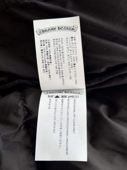 Chrome Hearts Black Cross Jacquard Puffer Jacket