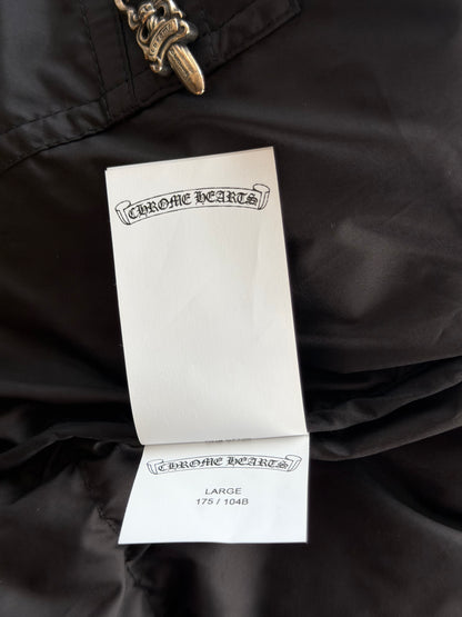 Chrome Hearts Black Cross Jacquard Puffer Jacket