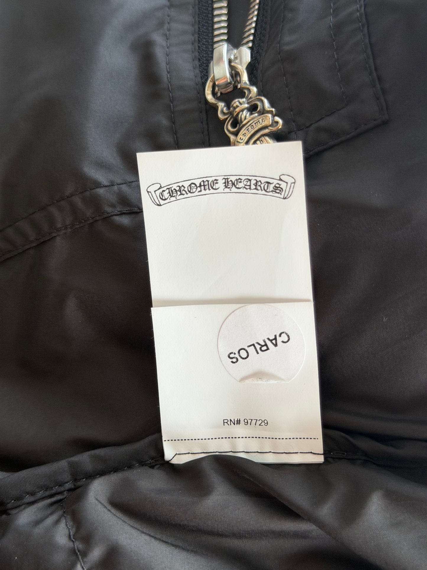Chrome Hearts Black Cross Jacquard Puffer Jacket