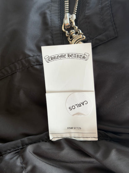 Chrome Hearts Black Cross Jacquard Puffer Jacket