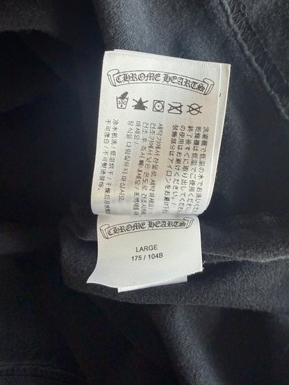 Chrome Hearts Black & Red Dagger Logo T-Shirt