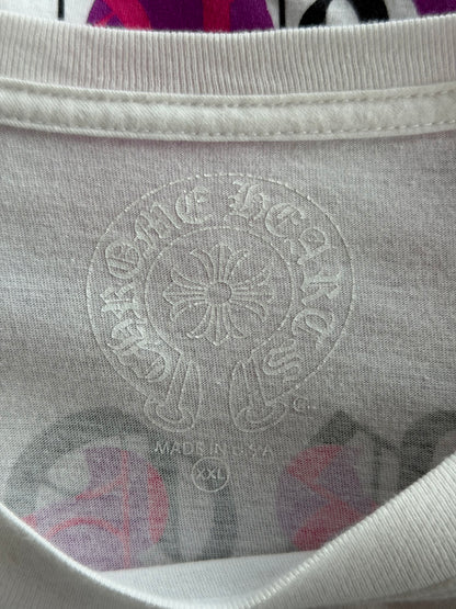 Chrome Hearts White & Purple Dagger T-shirt