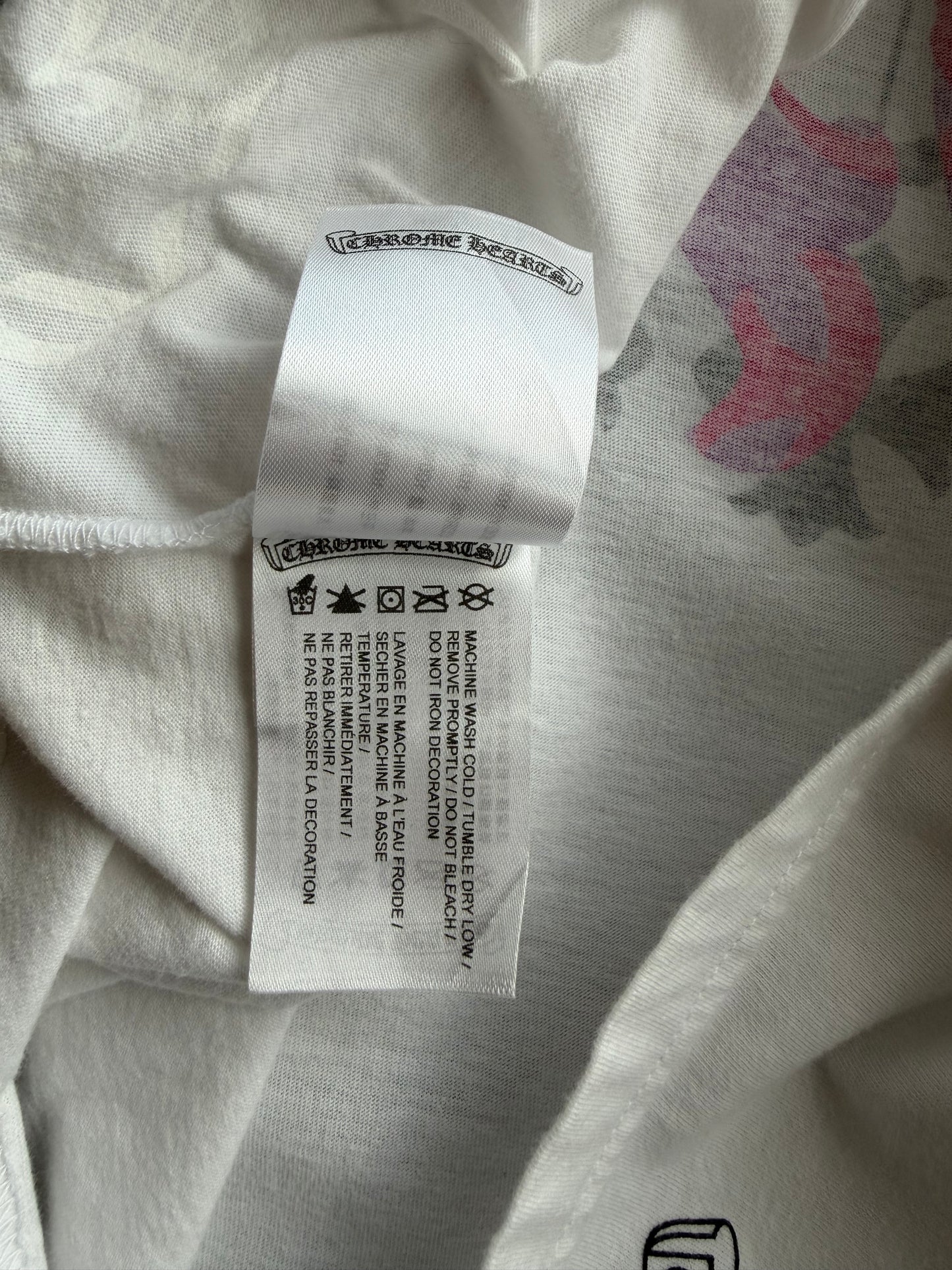 Chrome Hearts White & Purple Dagger T-shirt