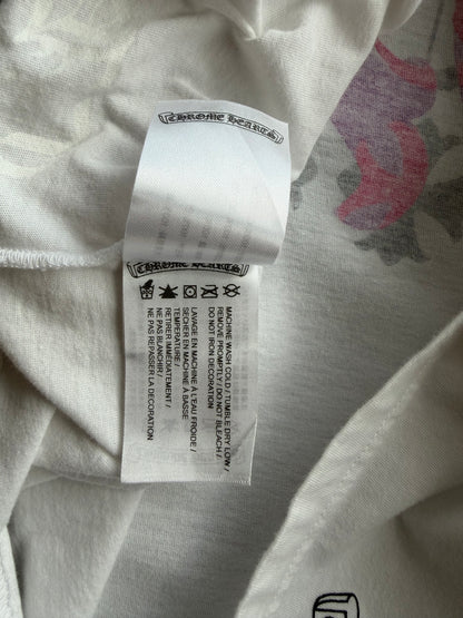 Chrome Hearts White & Purple Dagger T-shirt