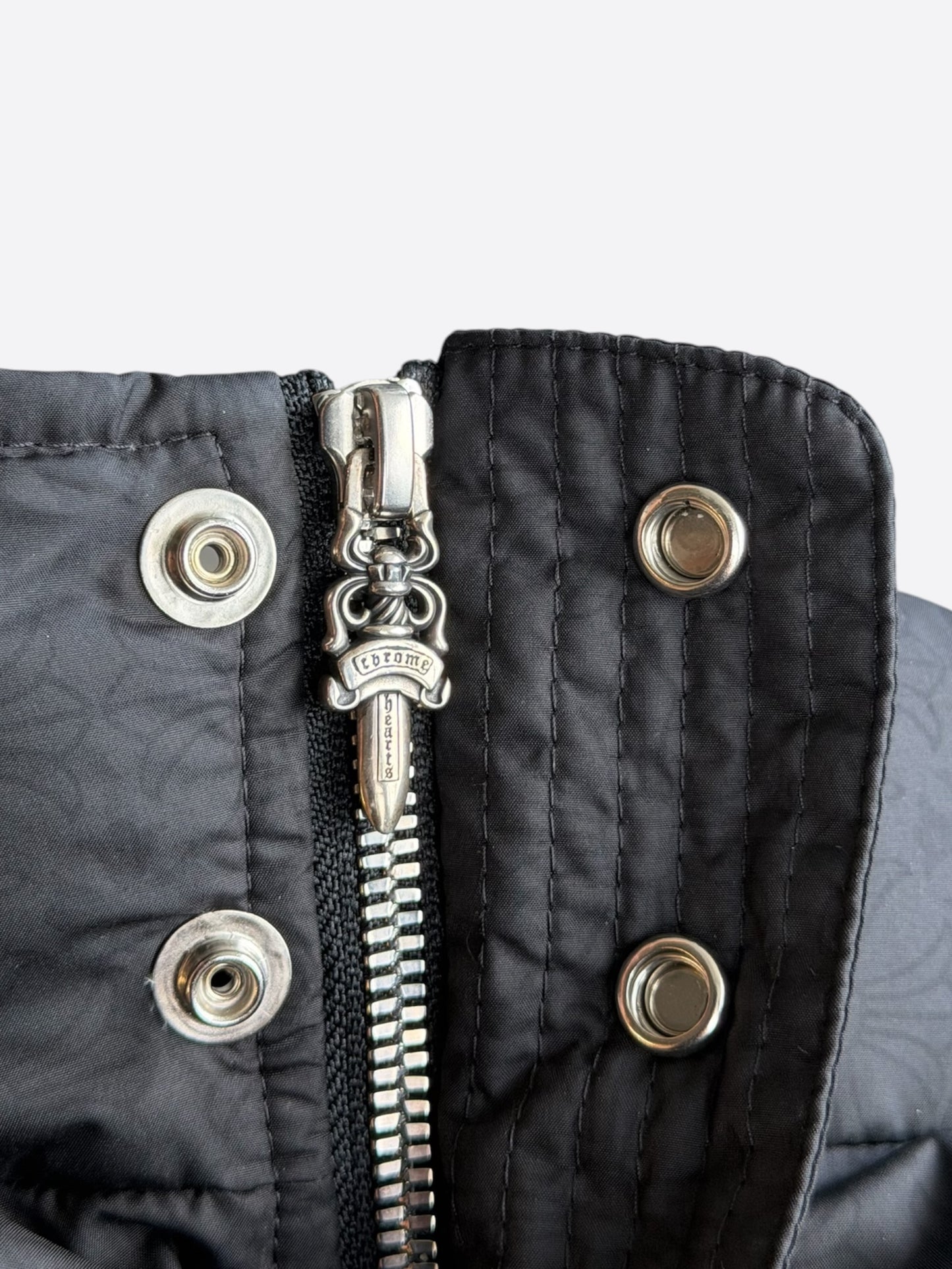 Chrome Hearts Black Cross Jacquard Puffer Jacket