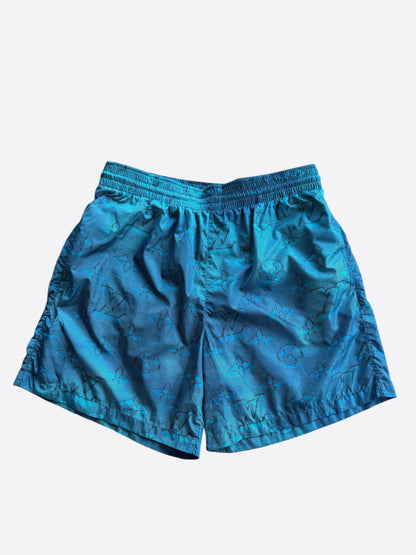 Louis Vuitton Blue 2054 Monogram Swim Shorts