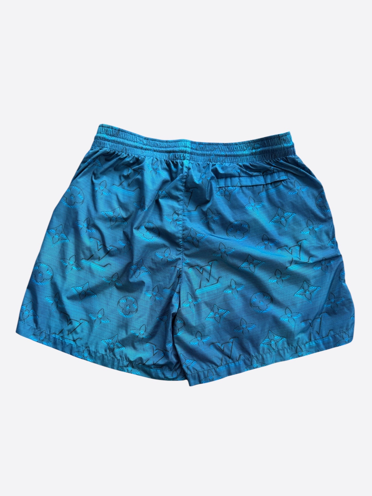 Louis Vuitton Blue 2054 Monogram Swim Shorts