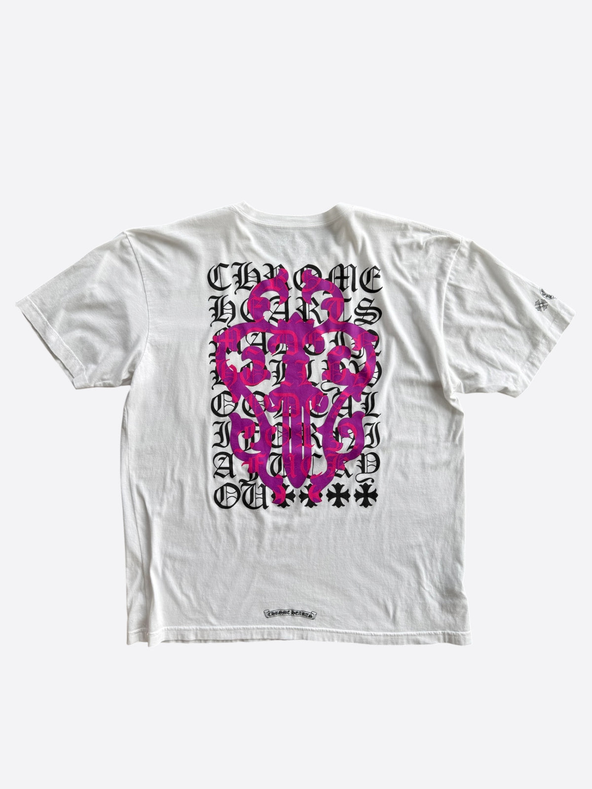 Chrome Hearts White & Purple Dagger T-shirt