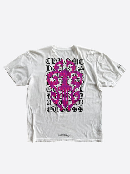 Chrome Hearts White & Purple Dagger T-shirt