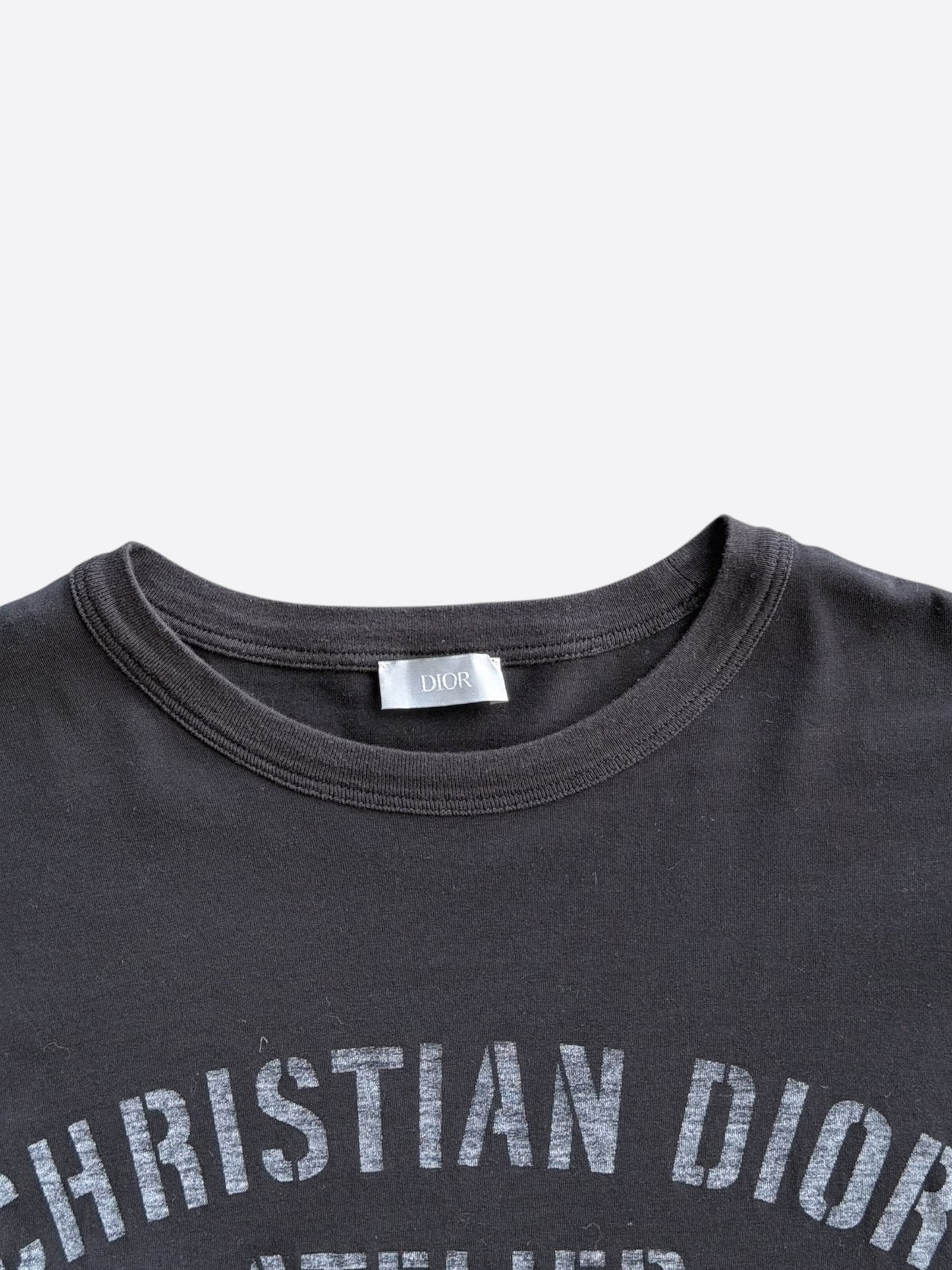 Dior Black Atelier Faded Logo T-Shirt