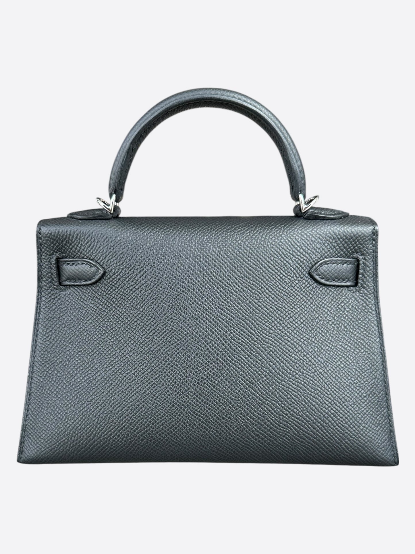 Hermes Black Epsom Mini Kelly 20