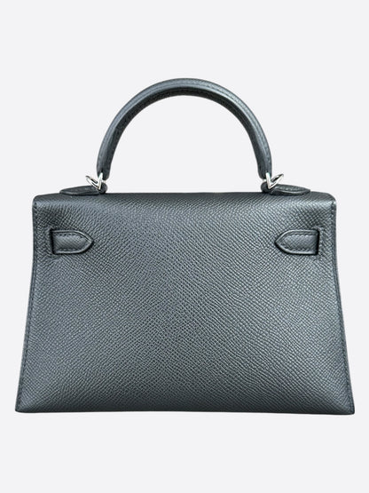 Hermes Black Epsom Mini Kelly 20