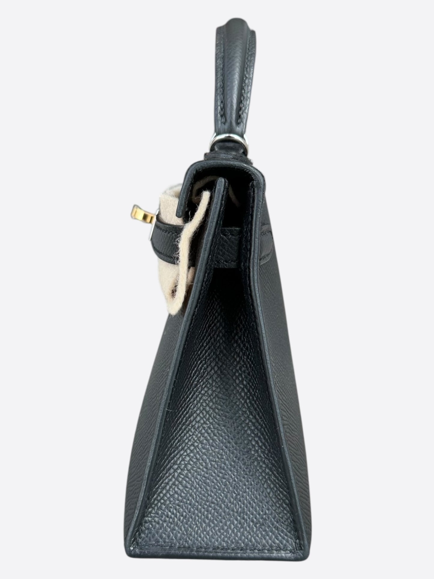 Hermes Black Epsom Mini Kelly 20