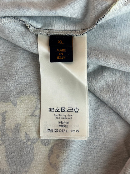Louis Vuitton Navy Tie-Dye Camo Monogram T-Shirt