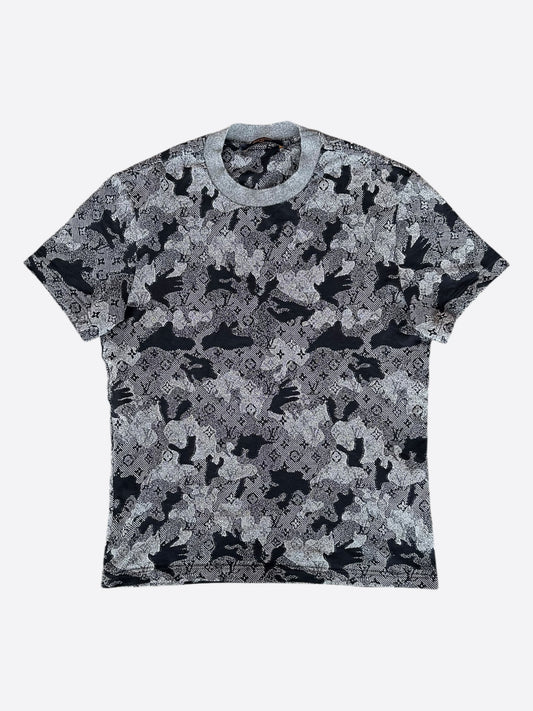 Louis Vuitton Grey Camouflage Monogram T-Shirt