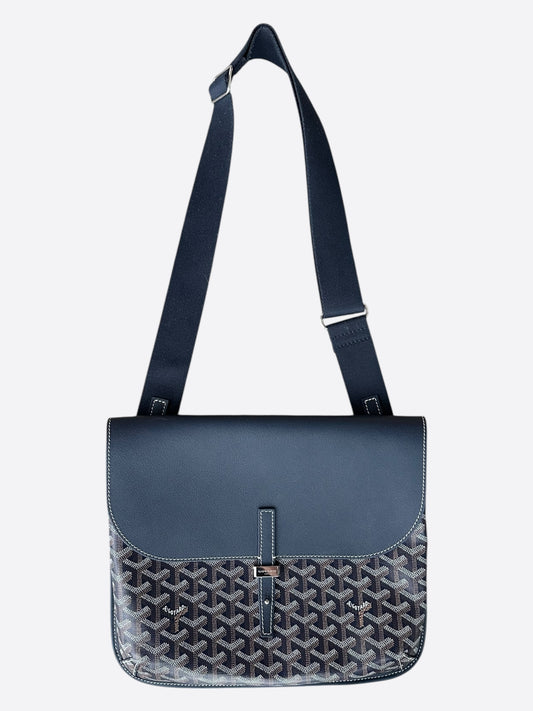 Goyard Navy Coursier Messenger Bag